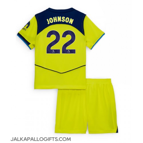 Tottenham Hotspur Brennan Johnson #22 Kolmas Peliasu Lasten 2025-26 Lyhythihainen (+ Lyhyet housut)